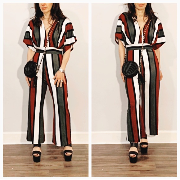 ✨LAST ONE✨Gorgeous ankle length striped jumpsuit - Picture 2 of 8